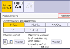 Afbeelding van bedieningspaneel