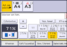 Afbeelding van bedieningspaneel