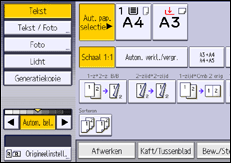 Afbeelding van bedieningspaneel