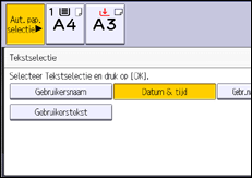 Afbeelding van bedieningspaneel
