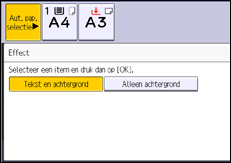 Afbeelding van bedieningspaneel