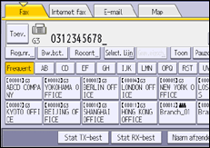 Afbeelding van bedieningspaneel