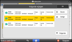Afbeelding van bedieningspaneel