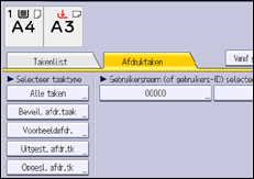 Afbeelding van bedieningspaneel