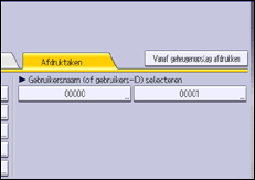 Afbeelding van bedieningspaneel