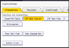 Afbeelding van bedieningspaneel