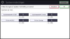 Afbeelding van bedieningspaneel
