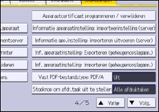 Afbeelding van bedieningspaneel