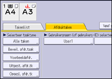 Afbeelding van bedieningspaneel