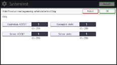 Illustrasjon av kontrollpanelet