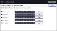 Illustrasjon av betjeningspanel