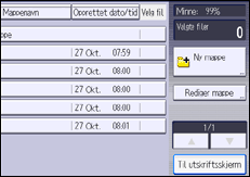 Illustrasjon av kontrollpanelet