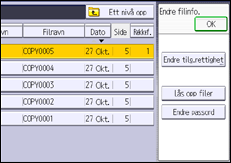 Illustrasjon av betjeningspanel