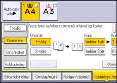 Illustrasjon av kontrollpanelet