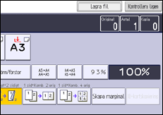 Bild av användarpanelens skärm