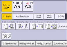 Bild av användarpanelens skärm