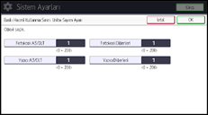 İşlem paneli ekran çizimi