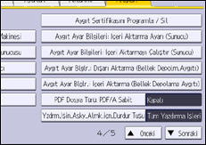İşlem paneli ekran çizimi