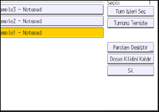 İşlem paneli ekran çizimi