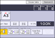 İşlem paneli ekran çizimi
