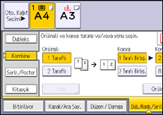 İşlem paneli ekran çizimi