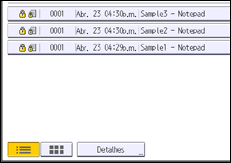 Ilustração da tela do painel de operação