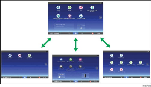 Ilustração da personalização da [Tela inicial]
