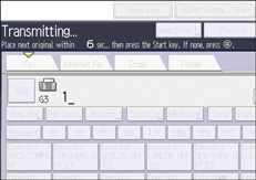 Ilustração da tela do painel de operação