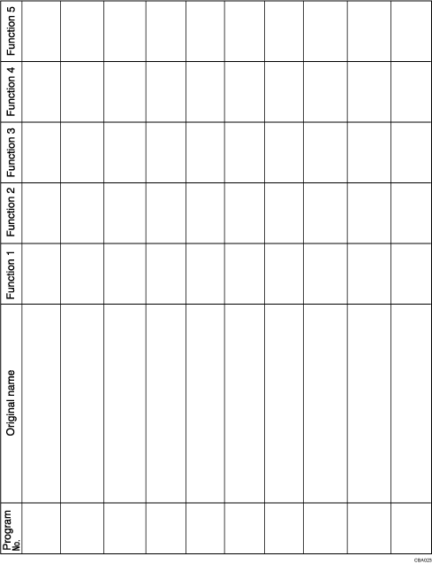 Illustration of Program Record Sheet