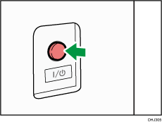 Main power switch illustration