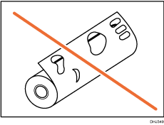 Illustration of paper roll