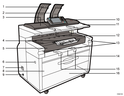 Main unit illustration numbered callout illustration