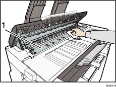 Inside the Scanner Cover illustration numbered callout illustration