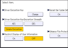 Operation panel screen illustration