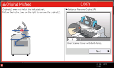 Operation panel screen illustration