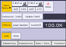 Abbildung Bedienfeld-Display