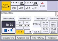 Abbildung Bedienfeld-Display