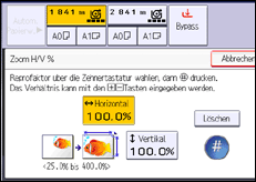 Abbildung Bedienfeld-Display