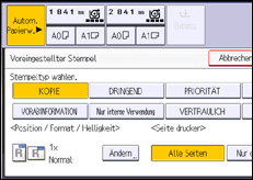 Abbildung Bedienfeld-Display