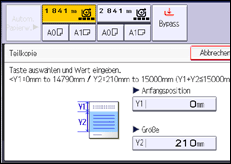 Abbildung Bedienfeld-Display