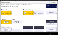 Abbildung Bedienfeld-Display