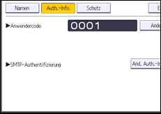 Abbildung Bedienfeld-Display