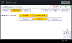 Abbildung Bedienfeld-Display