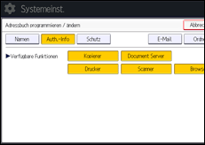 Abbildung Bedienfeld-Display