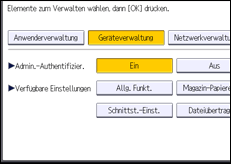 Abbildung Bedienfeld-Display