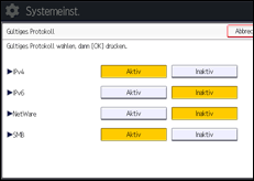 Abbildung Bedienfeld-Display