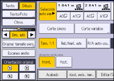 Ilustración de la pantalla panel de mandos