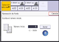 Ilustración de la pantalla panel de mandos