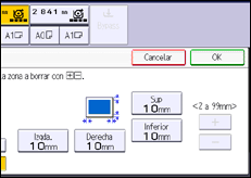 Ilustración de la pantalla panel de mandos