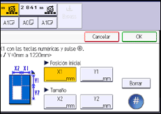 Ilustración de la pantalla panel de mandos
